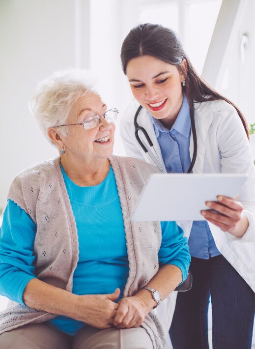 Doctor consulting with a patient in a medical setting, highlighting personalized care in medical tourism.